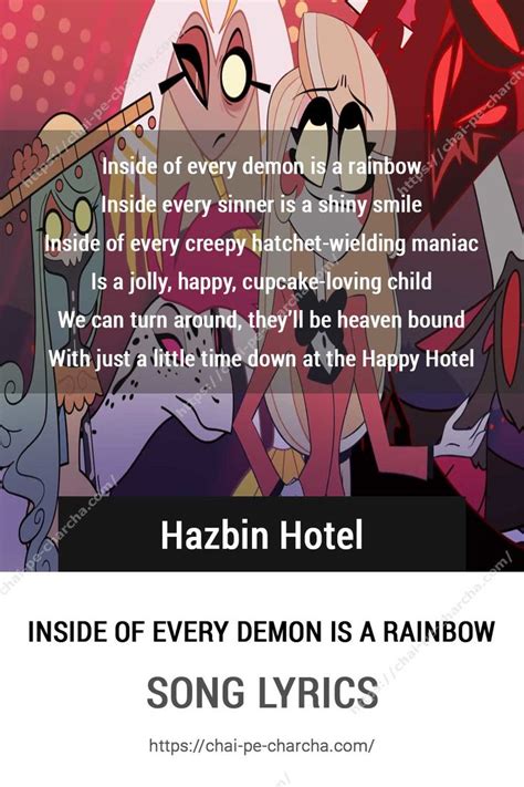 inside every demon is a rainbow lyrics|all hazbin hotel songs.